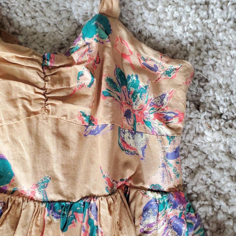 Everything Must Go! Pins and Needles Tan Floral Sundress - Sz S - Picture 4 of 11